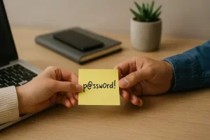 Qual a forma mais segura de compartilhar suas senhas?