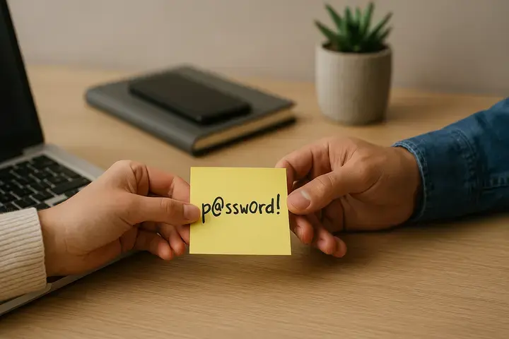 Qual a forma mais segura de compartilhar suas senhas?