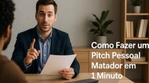 Como Fazer um Pitch Pessoal Matador em 1 Minuto - Guia Prático